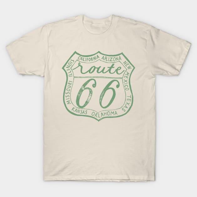 Route 66 T-Shirt by BabylonVibes